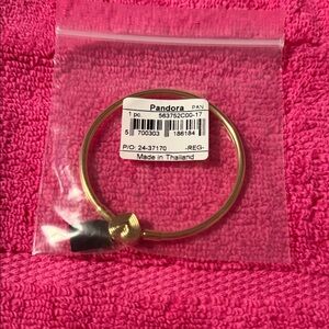 Pandora Gold Bracelet with Black Accent